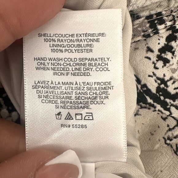 Express Snake Print Ruffles Tank Dress Rayon Size Small ‎ New Flare Short Dress - Picture 13 of 13